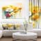 Designart - Bunch of White Yellow Flowers - Large Floral Canvas Art Print